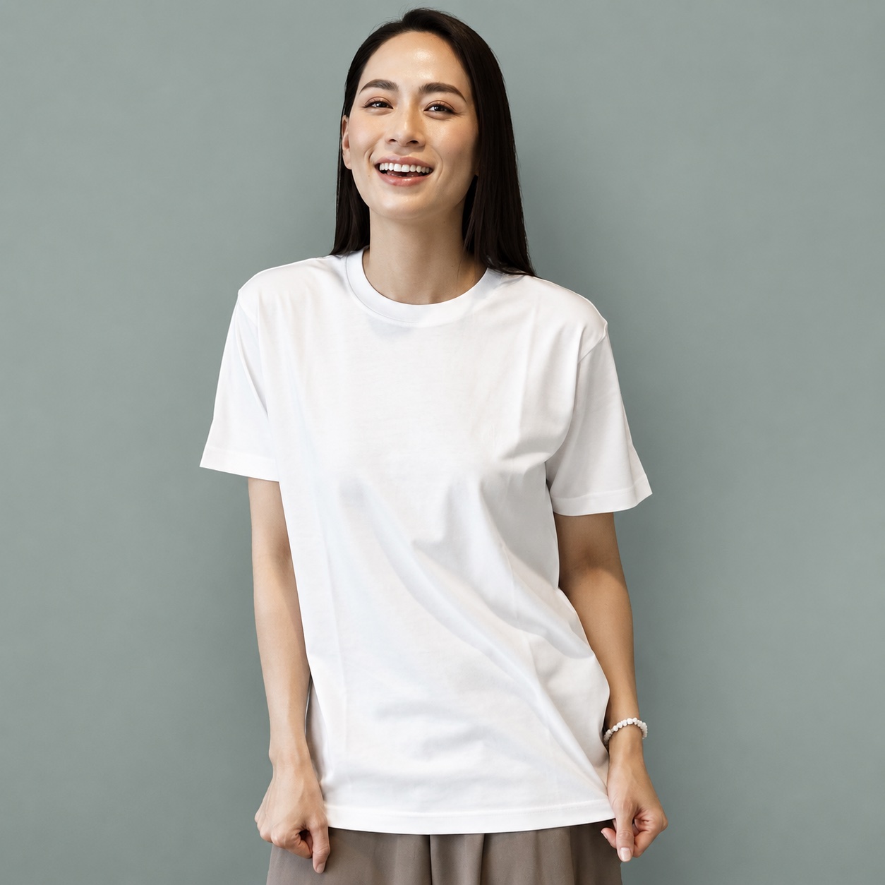 センタライズTシャツ ナチュラル